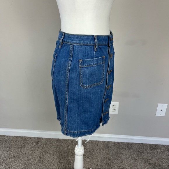 LOFT OUTLET BUTTON UP DENIM SKIRT SIZE 2 PETITE - Picture 8 of 12